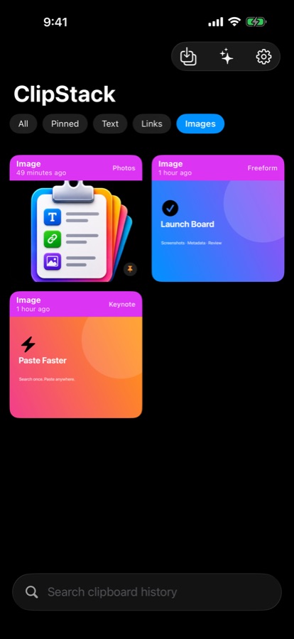 Image clips in the dark appearance on iPhone
